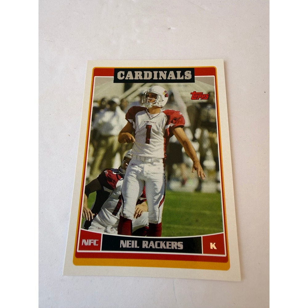 2006 Topps Neil Rackers Arizona Cardinals Football Card ARI5 Kicker